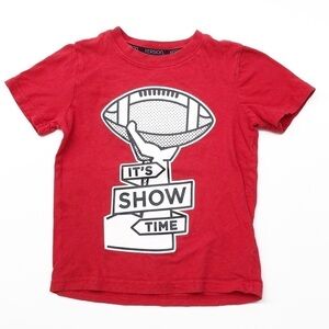 Xersion little boys red football graphic tee